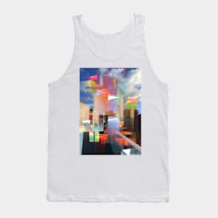 Abstract Print Tank Top